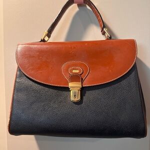 Bally Brown and Black Satchel